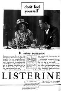 Listerine_1927_Vogue광고