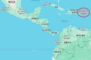 조세 피난처 영국령 버진 아일랜드 지도