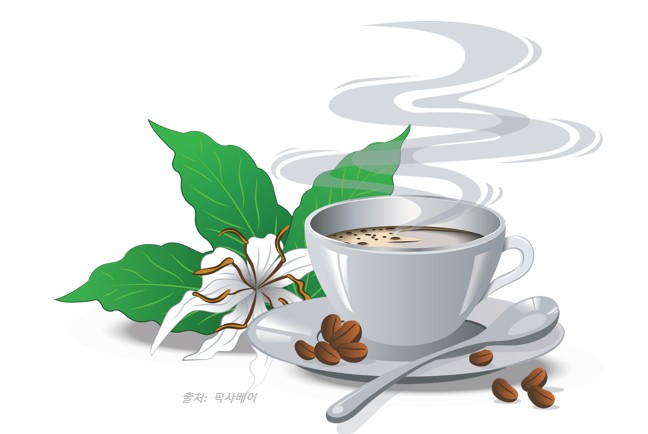 향기나는 커피 한 잔