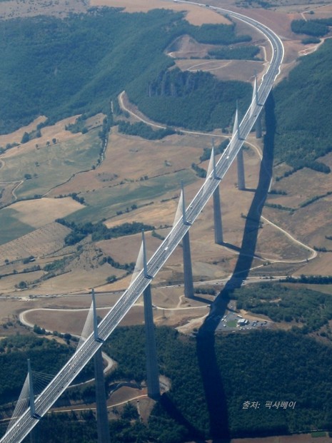밀라우 고가교 항공사진