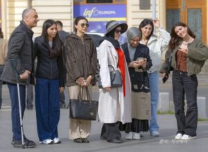 작은 단체 여행 사진 