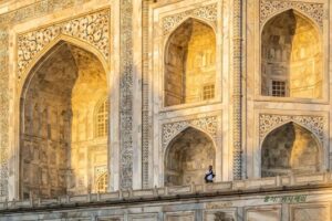 타지마할 외벽의 대리석