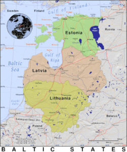 발틱 3국 지도