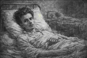 주인공의 쇠약해진 모습