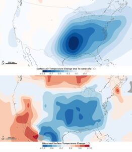 워밍홀 사례를 예시하는 지도