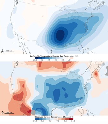 워밍홀 사례를 예시하는 지도