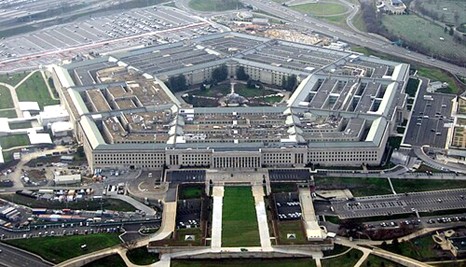 펜타곤 정면 항공뷰