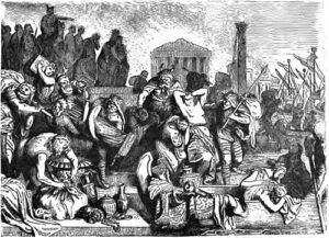 로마를 약탈하는 반달족 삽화