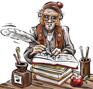 글을 쓰는 한 노인의 이미지 (이미지출처 픽사베이)