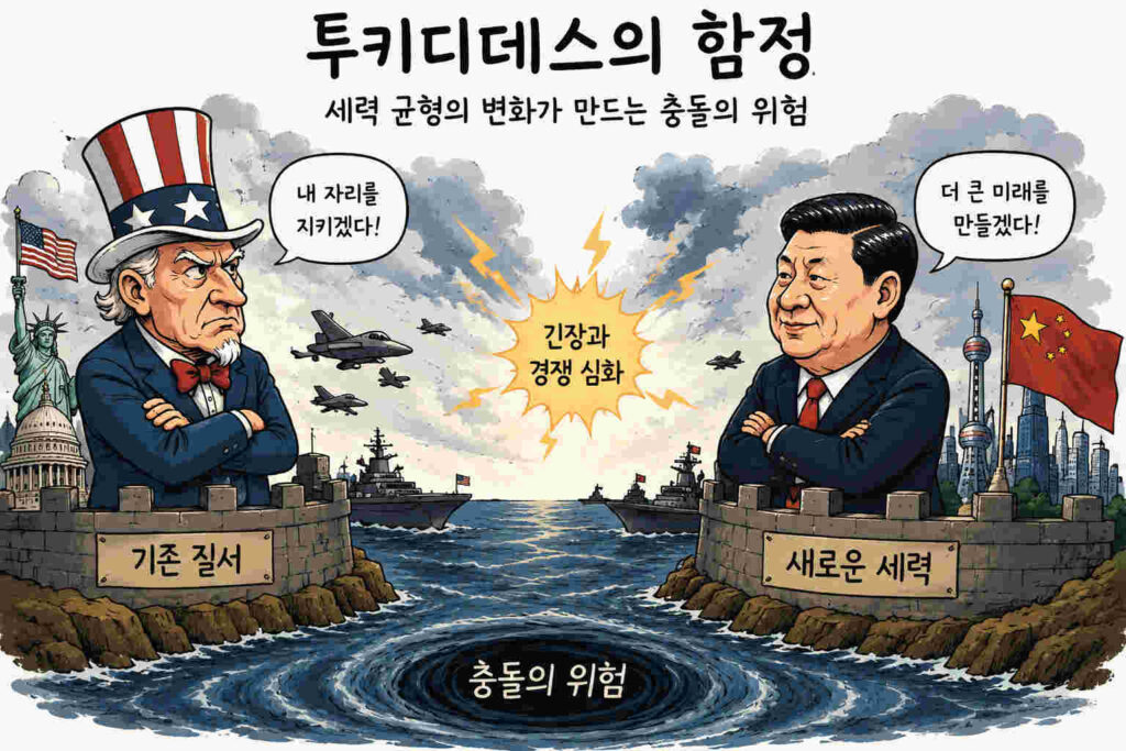 투기디데스의 함정을 묘사한 캐리커처