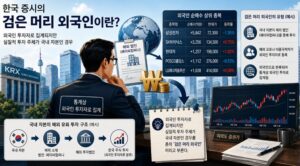 검은 머리 외국인을 이미지화 한 설명 그래픽