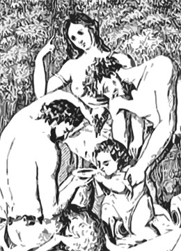 파나세아(만병통치약)을 의인화한 그림