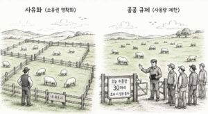 사유화와 규제를 통한 공유지의 비극 완화