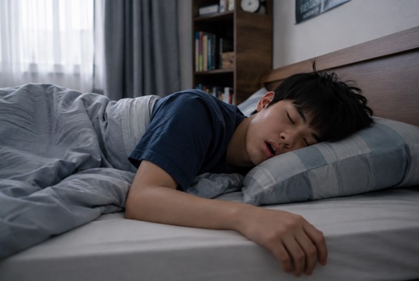 오랜 시간 깊은 잠에 빠진 모습